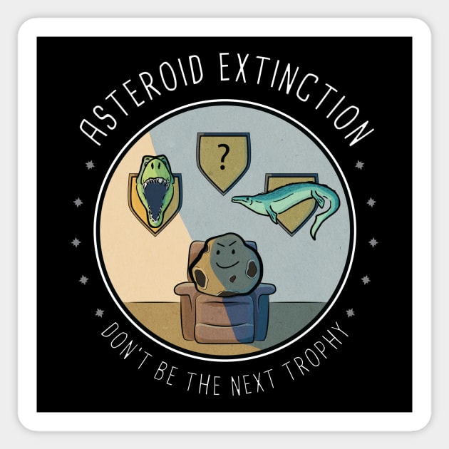 Asteroid Trophy Sticker by photon_illustration